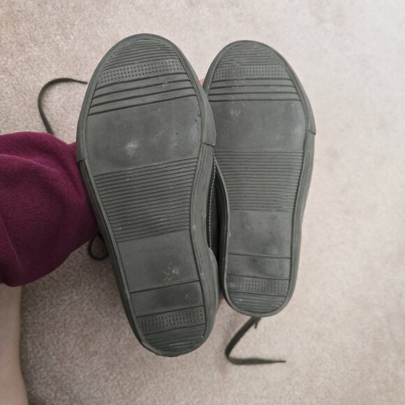 Aldo Army Green Faux Fur Wedge Sneaker / Ankle Bootie - Size 8.5 - Picture 8 of 10